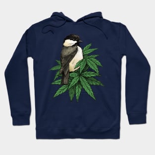 Chickadee in Shrubs Hoodie